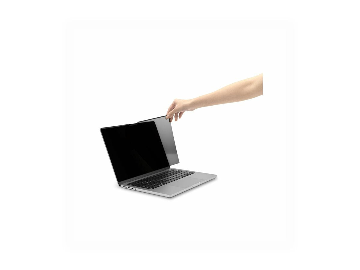 Kensington MagPro Elite - Privacyfilter voor notebook - verwijderbaar - magnetisch - 14" - zwart - voor Apple MacBook Pro (14.2 ") — Left-angle