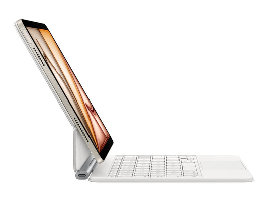 Magic Keyboard voor iPad Air 11-inch White — Left-angle