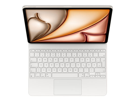 Magic Keyboard for iPad�Air 13-inch (M3) - German - White — Front
