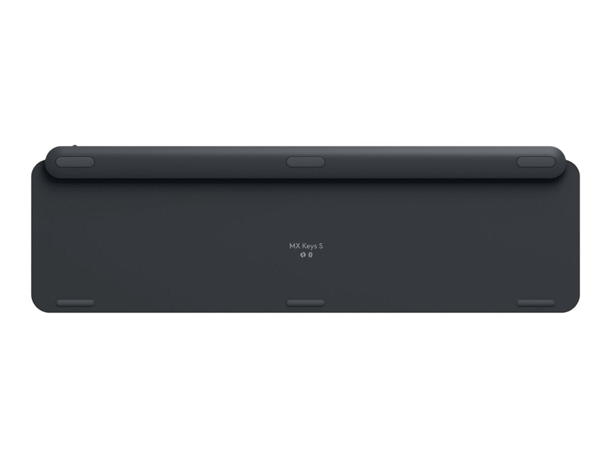 Logitech MX Keys S - Toetsenbord - backlit - draadloos - Bluetooth LE - QWERTY - VS-Engels - toetsschakelaar: Scissor-Key - grafiet — Bottom
