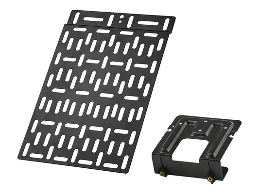 StarTech.com Universele Houder voor TV Accessoires - Beugel voor Media Player/Router/Modem/AV Switches & Extenders/CPU/Apple TV - Montage aan muur / achter TV - 5 kg (MDBOXMNT) - Bevestigingskit - voor mediaplayer - gepoedercoat staal - zwart - te be — Back