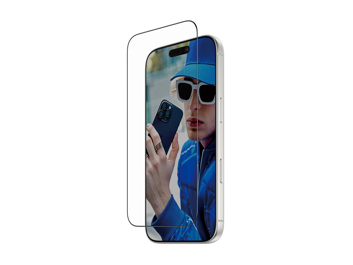 PanzerGlass� Screen Protector iPhone 17 Pro | Ultra-Wide Fit w. FASTFIT IN-A-BOX — Right-angle