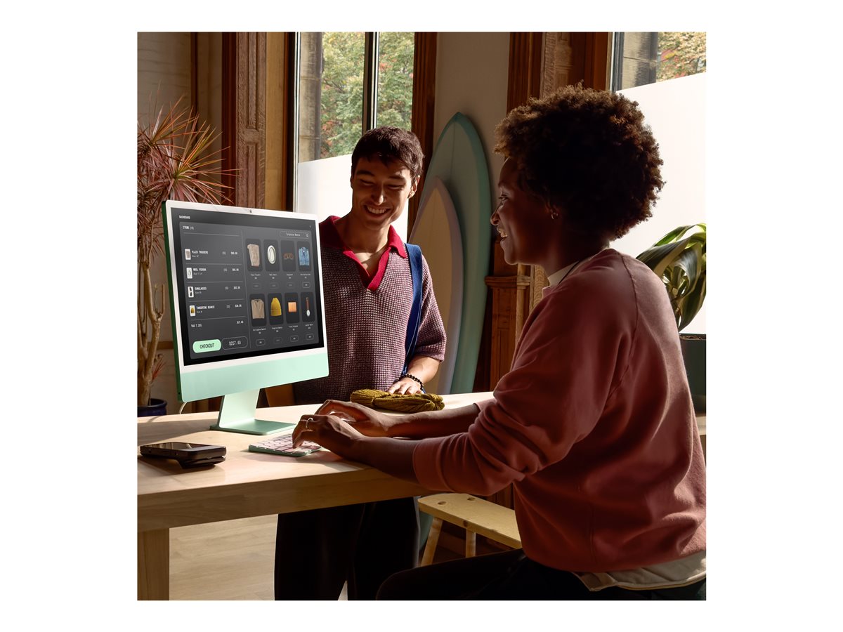 24-inch iMac Blue — Left-angle