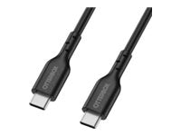 OtterBox Standard - USB-kabel - USB-C (M) naar USB-C (M) - 1 m - snel opladen - zwart — Close-up