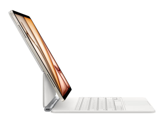 Magic Keyboard for iPad�Air 13-inch (M3) - French - White — Left-angle