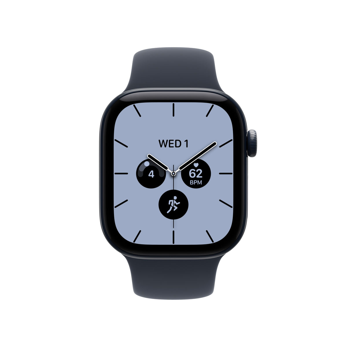 Apple Watch Series 12 GPS + Cellular 42mm Night Blue Ceramic Case with Navy Blue Sport Band - M/L