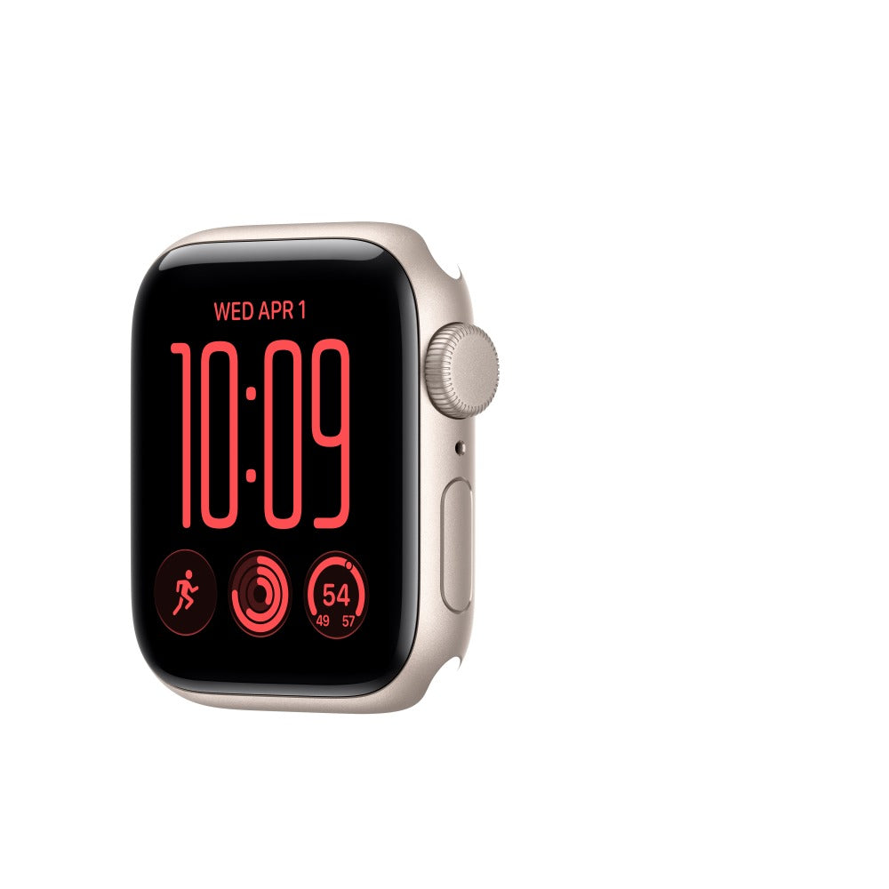Apple Watch SE 3 GPS 40mm Starlight Aluminium Case with Sand Sport Band - S/M