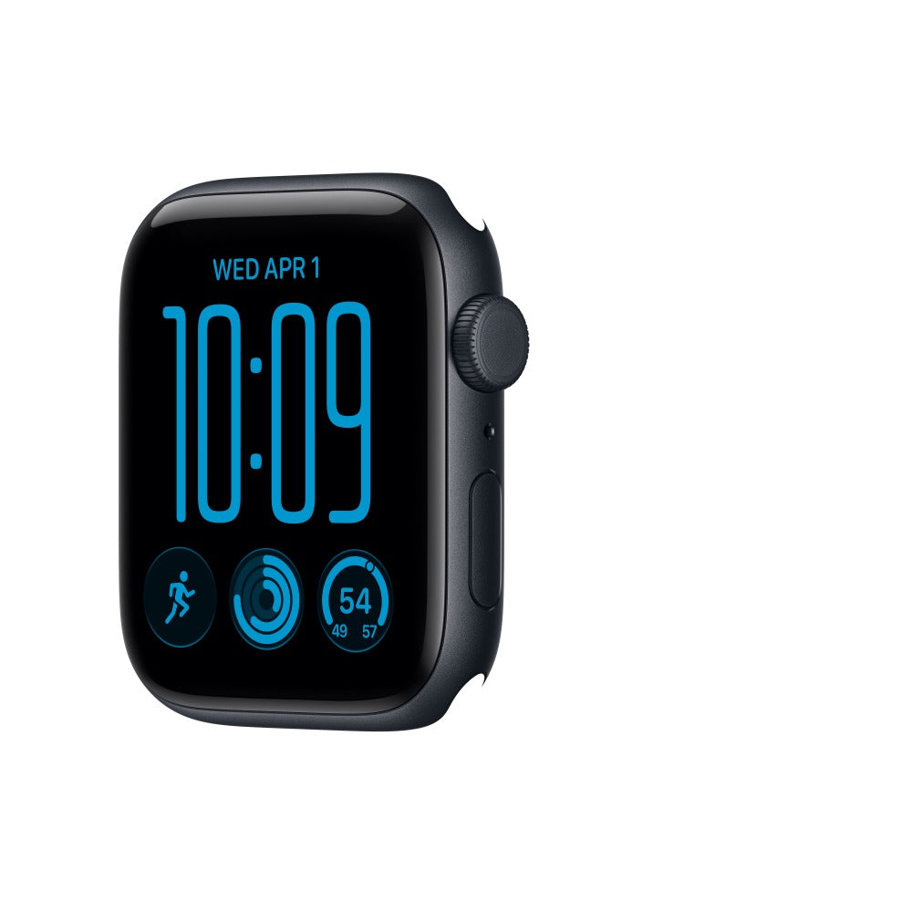 Apple Watch SE 3 GPS + Cellular 44mm Midnight Aluminium Case with Navy Blue Sport Band - M/L